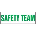 Accuform HARD HAT STICKERS SAFETY TEAM 1 LHTL362 LHTL362